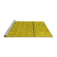 thumbnail image 2 of Ahgly Company Machine Washable Indoor Rectangle Abstract Yellow Modern Area Rugs, 8' x 10', 2 of 4