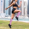 thumbnail image 6 of Lsque Donuts Pattern Sport Compression Socks for Men & Women 15-20 mmHg Knee High Nurse Pregnant Running Medical and Travel Athletic, 6 of 6