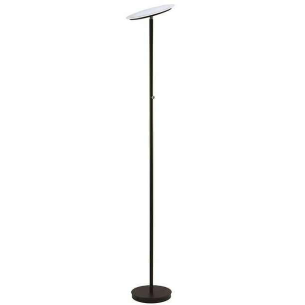Sh Lighting Kano 70 Tall Metal Led Torchiere Floor Lamp In Matte Black Com Sh Lighting Kano 70 Tall Metal Led, Black Metal Torchiere Floor Lamp