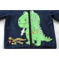 thumbnail image 4 of POPTEM Toddler Boys Zip Up Hoodie Dinosaur Hooded Sweatshirt Cotton Jacket Toddler Clothes 2T, 4 of 8