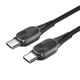 thumbnail image 1 of Methold Cable USB tipo C a USB C para S20 Mi 10 60W PD rápido Teléfono y Comunicación negro 1m, 1 of 6