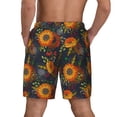 thumbnail image 4 of Daiia Sunflowers Mens Swim Trunks Swim Shorts Quick Dry Swim Shorts with Mesh Lining Pockets-X-Large, 4 of 9