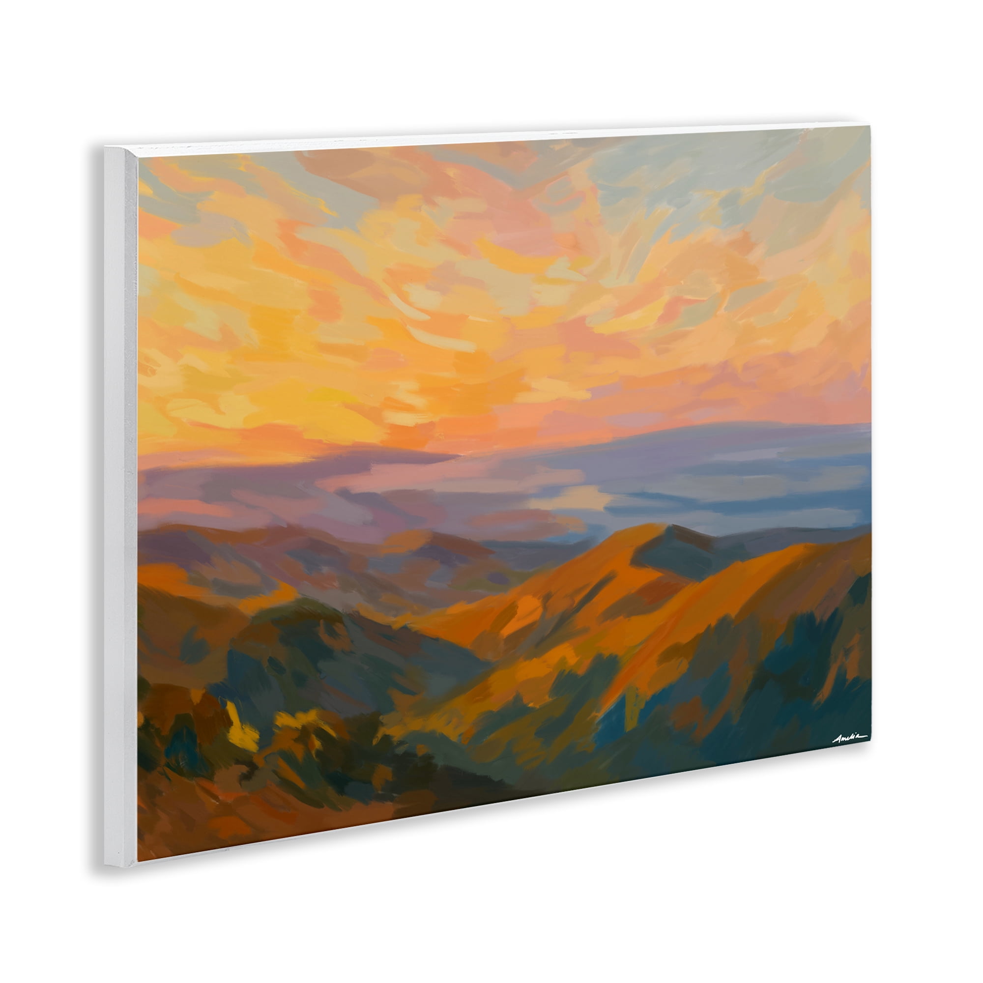 Stupell Industries California Sunset Landscape Wall Plaque Art, design by Amelia Noyes
