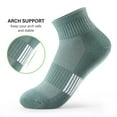 thumbnail image 3 of Ankle Socks Womens Athletic Thick Cushioned Running Hiking Low Cut 5-Pairs, 3 of 5