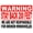 Warning Sign 4, variant on New Aluminum Warning Stay Back 200 Feet No Broken Windshields Sign - 12×8 Inches, Fleet Vehicles Company Outdoor Decor