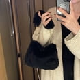 thumbnail image 6 of Warm Plush Handbag Autumn Winter Fluffy Tote Bag Luxury Chain Crossbody Bags Designer Shoulder Bag For Women, 6 of 7