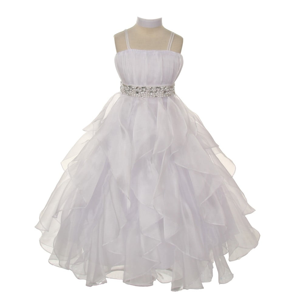 vertical ruffle dress