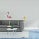 thumbnail image 2 of Estatua De Flamenco De Resina, Escultura De Ave, Decoración Para El Hogar, Chimenea, Arte Moderno, Figura De Jardín Con Soporte De Metal Y Estatua De Hoja De Metal, Escultura De Hoja, Figura, 2 of 8