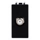 thumbnail image 1 of toma tv tipo coaxial de 1 módulo negro soft, 1 of 5