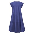 thumbnail image 4 of Robes d'Été Mini à Manches Courtes à Volants pour Femmes, 4 of 4