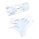 thumbnail image 1 of Traje de baño sexy de color sólido con sujetador recortado para mujer Traje de baño Fridja  nalpqowj21200, 1 of 6