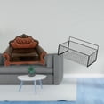 thumbnail image 2 of Sofá Miniatura, Sillón Individual, Modelo DIY, Accesorio, Mueble, Habitación, Micropaisaje, Regalo, Decoraciones Para Paisajes En Miniatura., 2 of 8