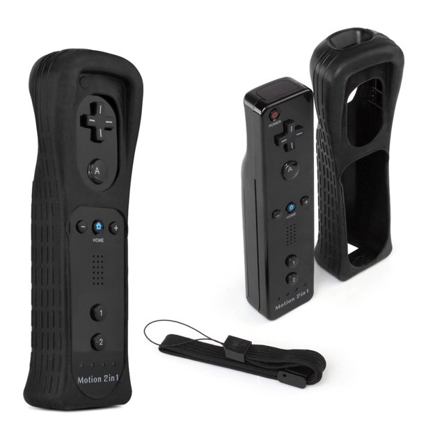Wireless Remote Wiimote Control Controller + Silicone Case Sleeve Skin