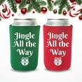 thumbnail image 3 of Christmas Can Coolers, Jingle All The Way Coolies, Christmas Party Favors, Christmas Gift, Holiday Beer Huggers, White Elephant Gift, Beer Coolies (2Pack (Combo)), 3 of 3