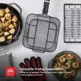 thumbnail image 6 of Nexgrill Deep Fryer Basket with Removable Wooden Handle, Non-Stick Graphite Fish Fry Basket with Locking Lid for Seafood, Crawfish, Fries & Outdoor Cooking - 530-0020A, 6 of 6