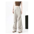 thumbnail image 4 of HAPIMO Loose Cargo Pants for Women Fashion Solid Color Palazzo Pants Wide Leg Pants Workout High Waist Activewear Trousers Casual Slacks Sweatpants Yellow L, 4 of 4