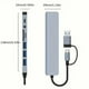 thumbnail image 5 of 8-in-1 USB-C Hub Dock - 1x USB 3.0, 3x USB 2.0, USB-C, SD/TF Card Reader, 3.5mm Aux for MacBook, PC, Laptop, Tablets, Smartphones, 5 of 5