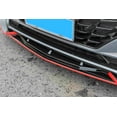 thumbnail image 4 of 3pcs Set Front Bumper Lip for Hyundai Sonata 2020-2023, Front Spoiler Diffuser Front Splitter Lip Body Kit Spoiler, Gloss Black with Red Trim, 4 of 4