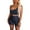 Black, variant on Miqool Women's Workout Sets 2 Piece Outfits One Shoulder Tank Top with High Waist Biker Shorts Matching Exercise Gym Yoga Fitness Clothes Tracksuit