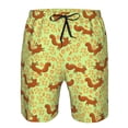 thumbnail image 4 of Naloa Floral Squirrel Men's Beach Shorts, Surfing shorts, Swim trunks, Quick Dry Swim Trunks for Surfing Beach Fun - X-Large, 4 of 9
