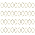 thumbnail image 1 of Uxcell 40Pcs Aleación de Pendientes de Bisel Abierto, Colgante de Marco Hueco de Hoja, Dorado, 1 of 6