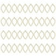 thumbnail image 1 of Uxcell 40Pcs Aleación de Pendientes de Bisel Abierto, Colgante de Marco Hueco de Hoja, Dorado, 1 of 6