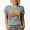Heather Grey, variant on Distressed Make Heaven Crowded - Retro Wavy Text Art, Christian Merch Gift, Tan T-Shirt, XL