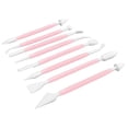 thumbnail image 2 of Juego de 8 herramientas para decoración de pasteles, pluma de grabado, suministros para pasteles, herramientas para hornear DIY, color rosa, 2 of 14
