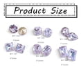 thumbnail image 2 of Diamantes de imitación de color violeta claro para uñas, 30 piezas, gemas de cristal para decoración de uñas, diamantes de imitación con parte posterior plana, 2 of 6