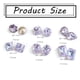 thumbnail image 2 of Diamantes de imitación de color morado claro para uñas, 30 piezas, piedras de gemas de cristal para decoración de uñas, diamantes de imitación con parte posterior plana, 2 of 6
