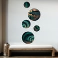 thumbnail image 3 of Designart "Aurora Borealis Magical Northern Lights IV" Landscape Mountains Metal Wall Art Set of 5 Piece, 3 of 5