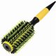 thumbnail image 1 of wonima11 Round Hair Brush, Hair Brushes for Women, Nylon Bristle Pins Round Brush, Styling Hair Brush for Wet, Dry, Wig, Straight Hair, Yellow, 10.04"x2.56", 1 of 1