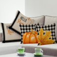 thumbnail image 2 of LAICAIW Farmhouse Pillow Covers 18x18 Inch, Hello Pumpkin Maple Leaves Decorative Autumn Pillow Covers Square Cotton Linen Couch Pillow Cases for Home Decor, Set of 4 (No Insert Included), 2 of 7
