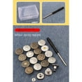 thumbnail image 6 of 10pcs Portable Waist Adjust Removable Nailless No-Sewing Metal Button Jeans Buttons Repair Kit Pants Pins PRESS TYPE5, 6 of 8
