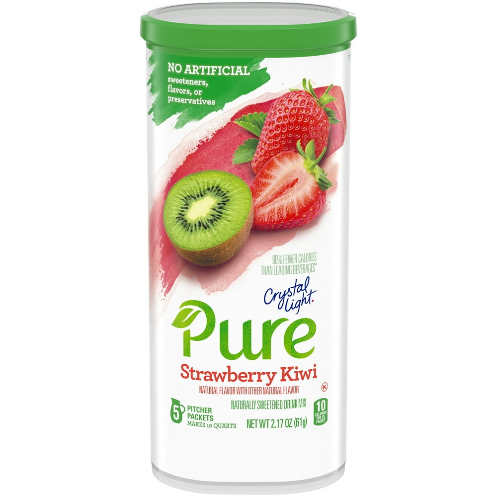Crystal Light Pure Strawberry Kiwi Naturally Flavored Powdered Drink