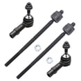 thumbnail image 6 of Detroit Axle - FWD Front Struts w/ Coil Spring Assembly + Tie Rods Replacement for 2008 - 2009 Ford Taurus Mercury Sable - 6pc Set, 6 of 7