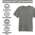 thumbnail image 3 of 3-Pack Boys Short Sleeve Crew Neck Premium Soft Cotton Blend T-Shirt Tee (XS-2XL), 3 of 4