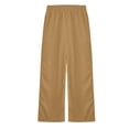 thumbnail image 2 of JTieacloth Girls Pants Lightweight Girls Casual Wide Leg Pants Elastic Waist Solid Color Trousers For Big Kids And Tweens Comfortable Everyday Bottoms,Sizes 7-8 Years, 2 of 6
