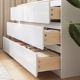 thumbnail image 7 of 60’’ High Gloss White Dresser with 9 Drawers, Modern Storage Cabinet for Bedroom, Hallway, Living Room, 7 of 7