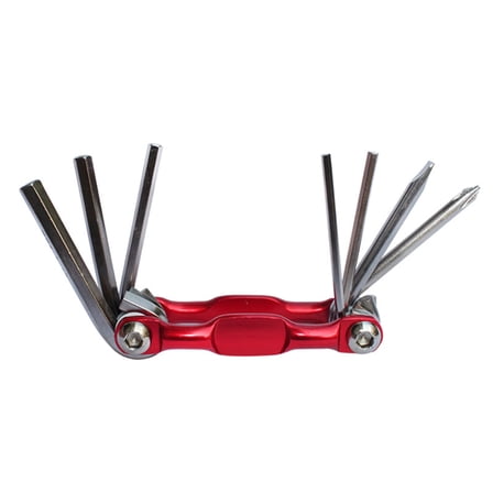 Worgeous Bike Repair Tool Kit Red 1Set 3.4X1.3In