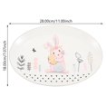 thumbnail image 4 of EeaseCA Lovely Rabbit Pattern Plate Creative Ceramic Tableware Dessert Fruits Salad Plate, 4 of 8