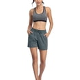 thumbnail image 6 of Sociala Women's Lounge Running Elastic Waist Bermuda Shorts Gym Athletic Shorts with Pockets, 6 of 6