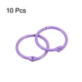 thumbnail image 3 of Uxcell Loose-Leaf Binder Rings, 1.8" Metal Book Ring Key Holder, Purple, 10 Pack, 3 of 6