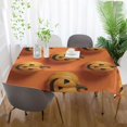 thumbnail image 6 of 60x60 Inch Tablecloth Polyester Square Tablecloth for Home Kitchen Dinner Decor 3d Pumpkin, 6 of 9