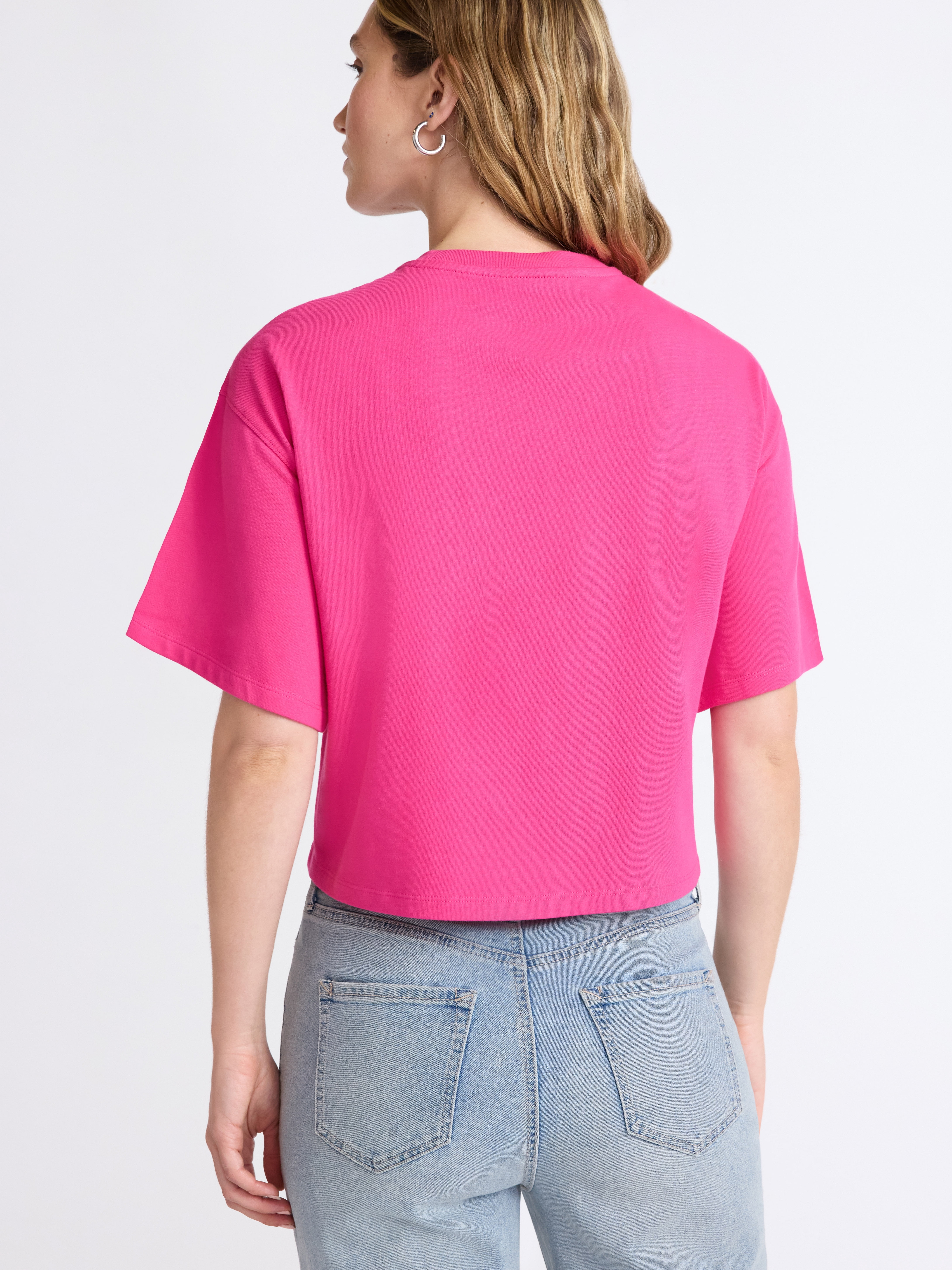 Scoop Women’s and Women’s Plus Cotton Cropped New York Graphic Tee, Sizes XS-4X