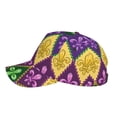 thumbnail image 2 of Lsque Mardi Gras4 Baseball Cap Trucker Low Profile Hat Golf Dad Hat Adjustable Original Classic Unconstructed Plain Cap Men Women, 2 of 9