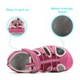 thumbnail image 3 of Dream Pairs Kids Boys Girls Athletic Sandals Toddler Summer Beach Slippers Flip Shoes 170813-K FUCHSIA/SHELL/PINK Size 4, 3 of 6