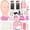 Lashes Kit-4, variant on Lashes Kit for Beginner, Eyelash Extension Kit with Eye Lash Mannequin , Individual Lash Glue, Eyelash Remover, Fan, Extension Supplies Tools for Practice