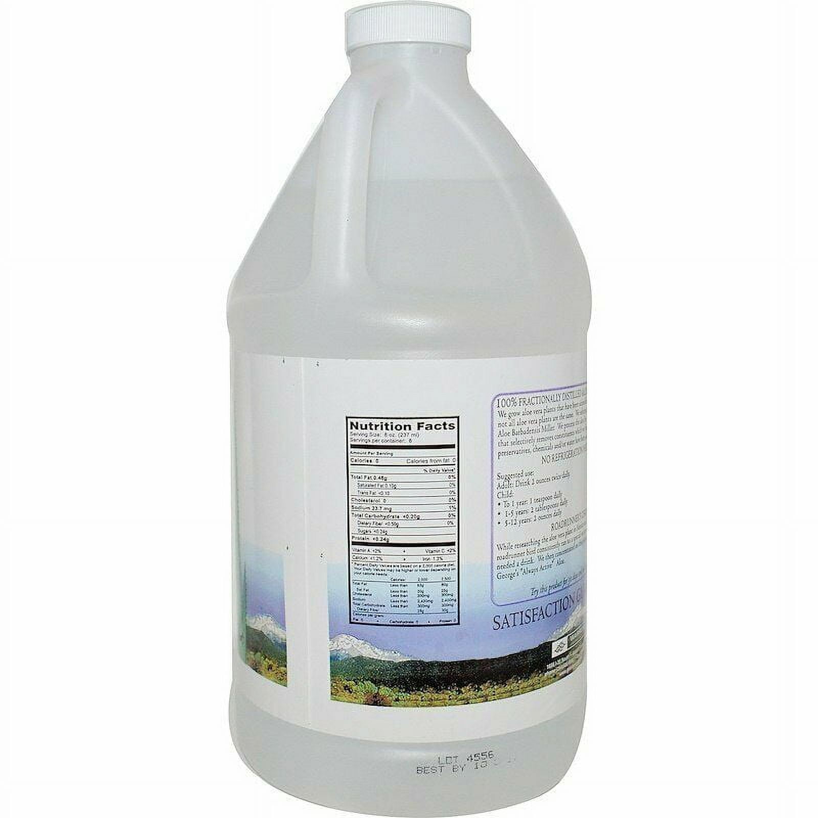 (4 Pack) Aloe Vera Drink 64 oz George's Always Active Aloe 64 Fl Oz