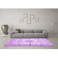 thumbnail image 3 of Ahgly Company Indoor Square Persian Purple Traditional Area Rugs, 5' Square, 3 of 4